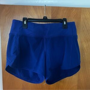 Lululemon High Rise Speed Up shorts. 4” inseam.